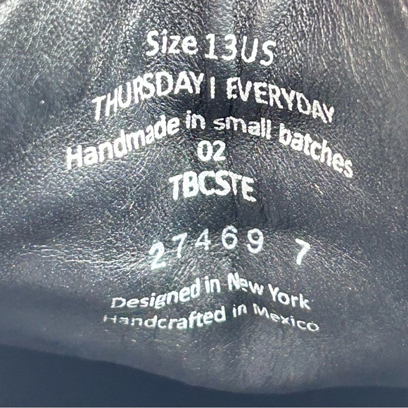 Thursday Boot Company Statesman Burnt Copper Leather Derby Shoes Mens Size 13 - Picture 12 of 12